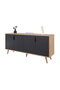 Hanah Home Sırma 4816 Consola Roble Zafiro y Antracita